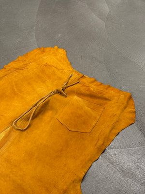 2000s Jean Paul Gaultier hybrid leather pants