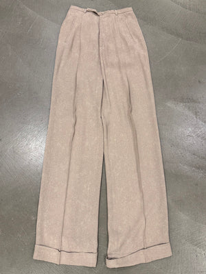 2000s Jean Paul Gaultier wrinkle skin wide sleeve set (jacket + pants)