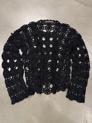 2000s Dolce & Gabbana 1/1 hand knitted net sweater
