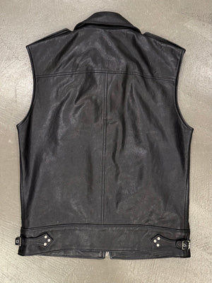 S/S2015 Saint Laurent Paris by Hedi Slimane biker leather vest