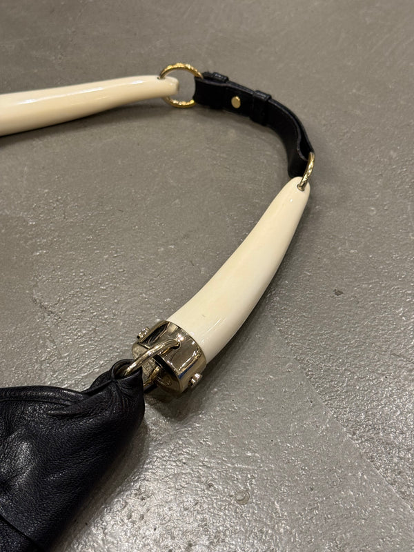 2000s Yves Saint Laurent Saint Tropez horn bag