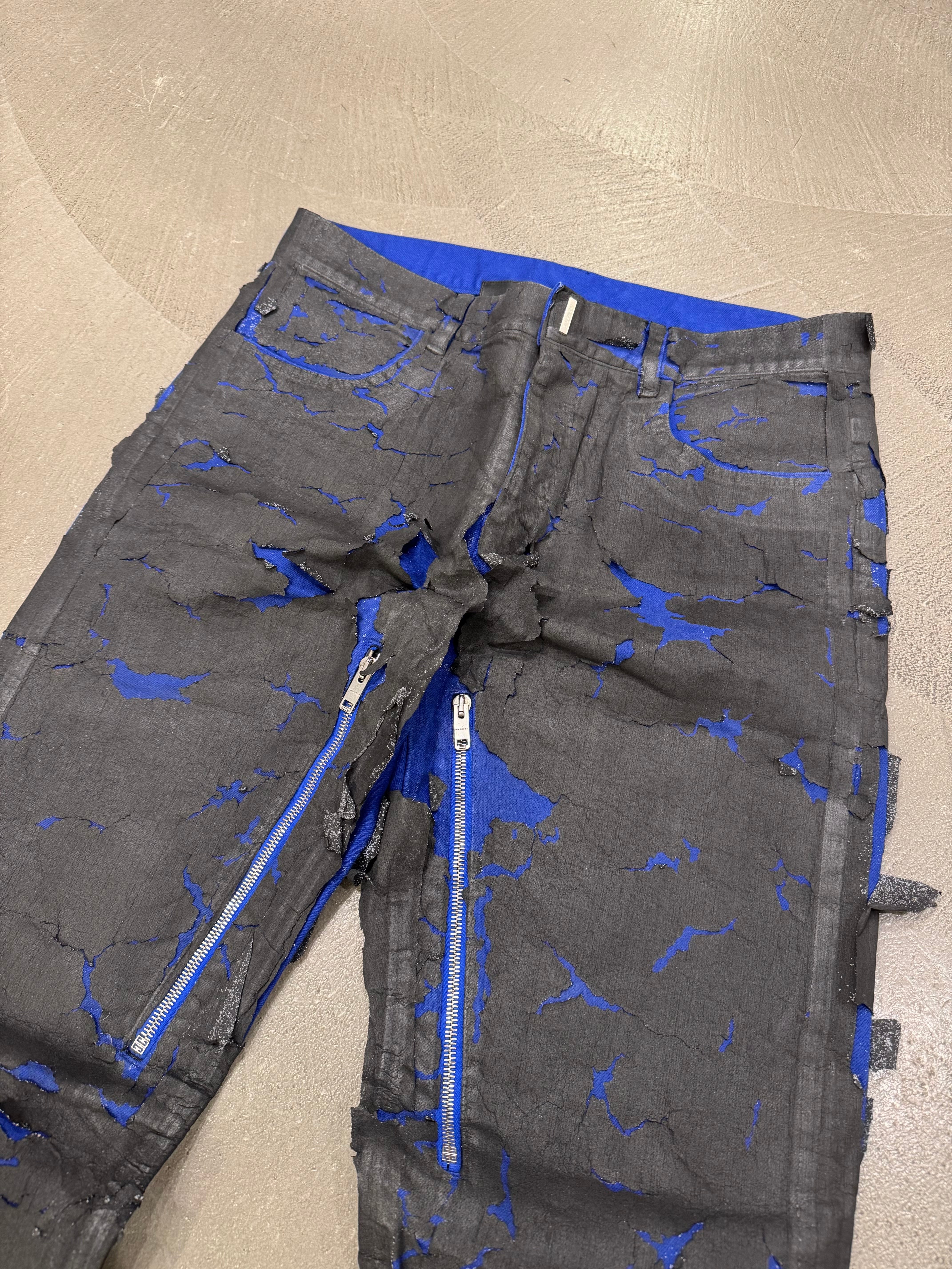 A/W 2022 Givenchy cracked distressed jeans