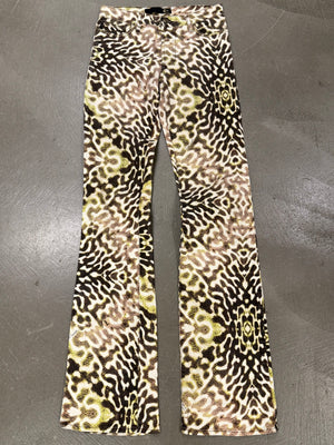 2000s Roberto Cavalli abstract print pants