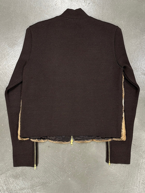 A/W2000 Gucci by Tom Ford runway hamster fur cardigan