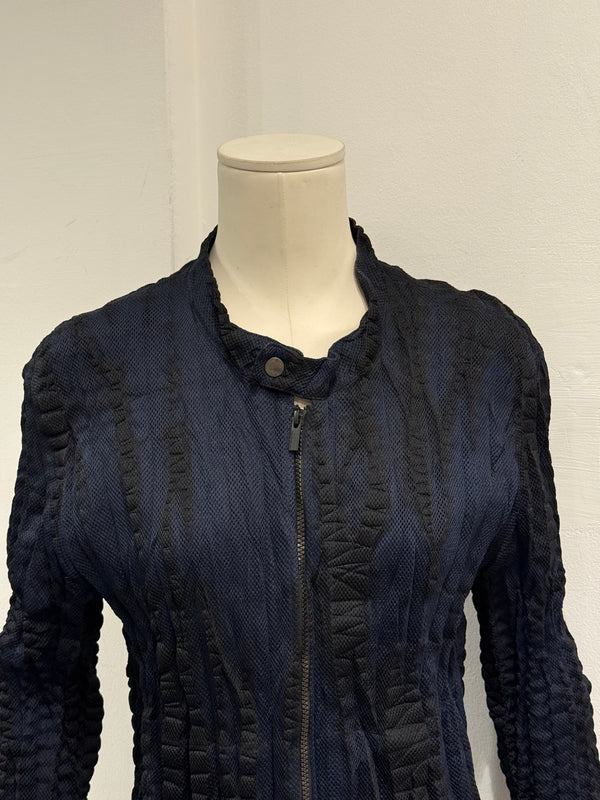 Issey Miyake pleated deconstructed jacket