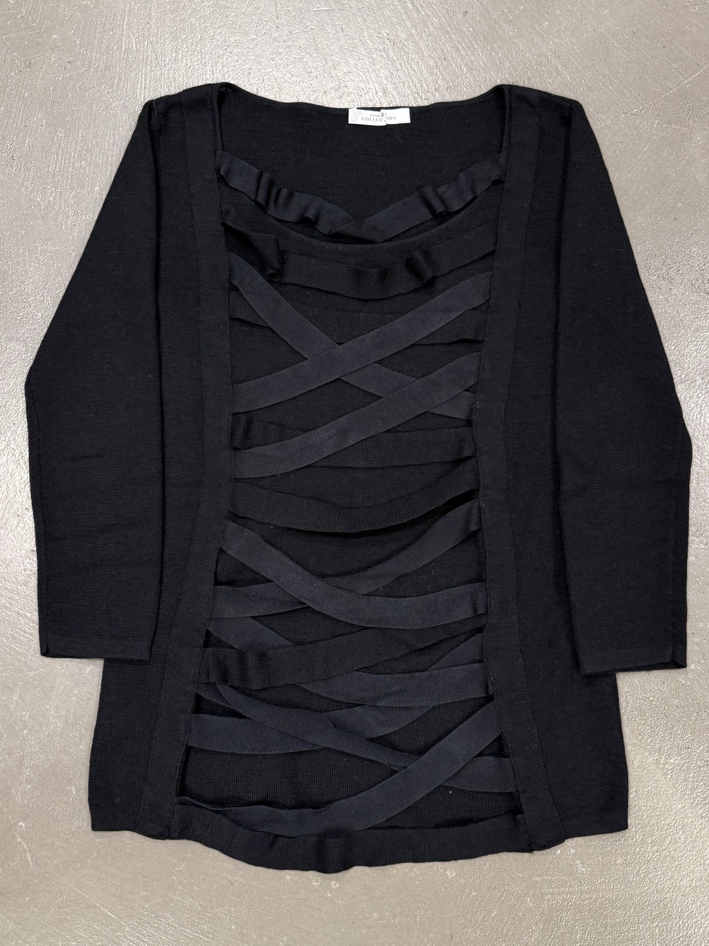 2000s Versace bondage straps knit
