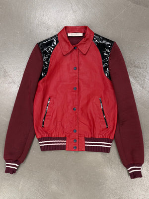 S/S2000 Miu Miu runway varsity leather jacket