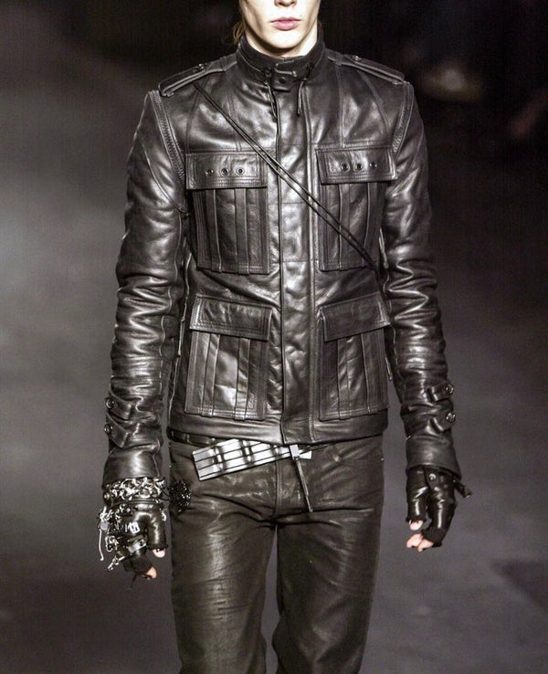 A/W2003 Dior by Hedi Slimane "Luster" Campaign M65 leather jacket