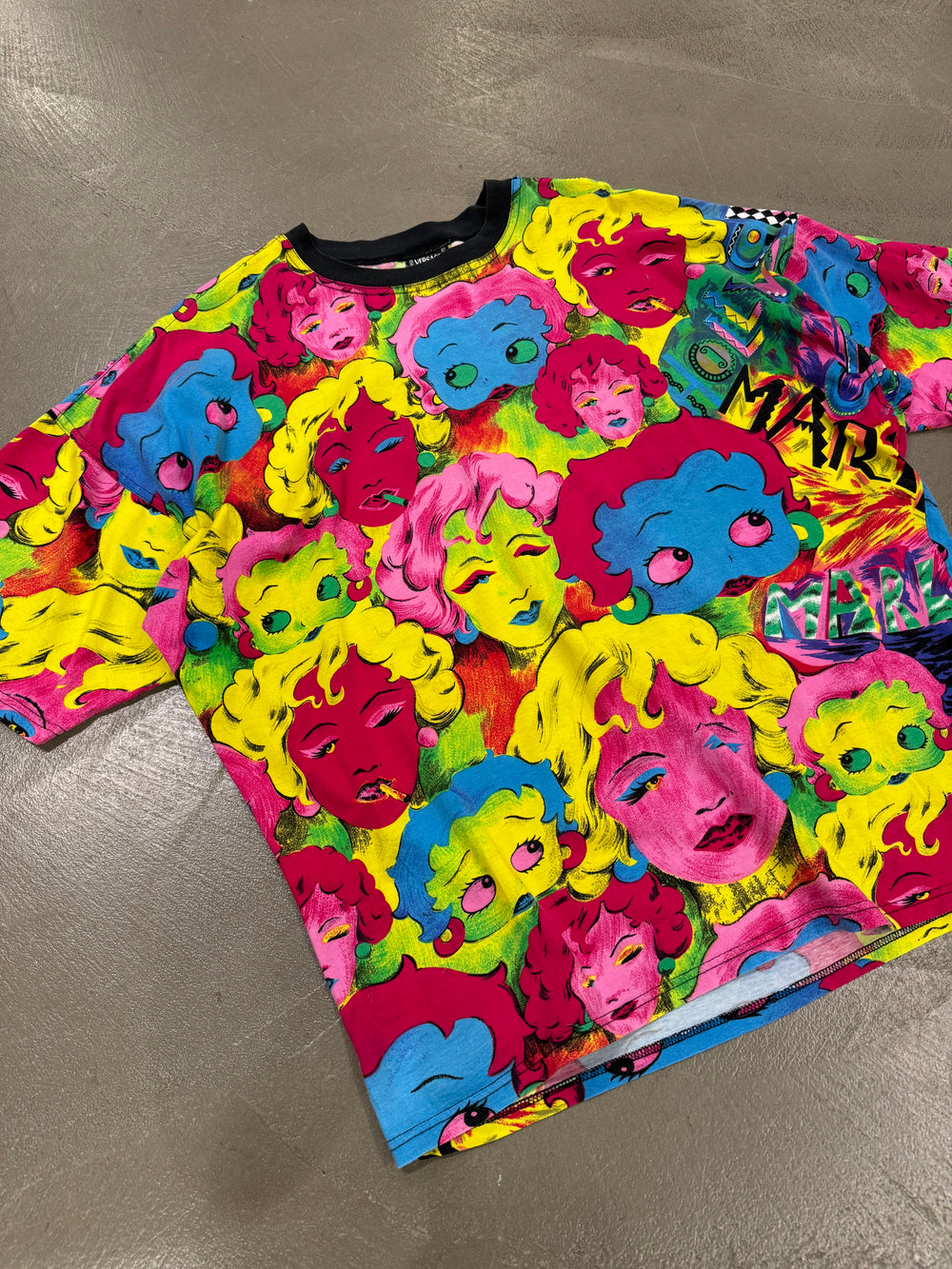 1991 Versace jeans Couture "Betty Boop and Marilyn Monroe" t-shirt