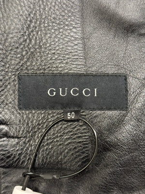 A/W2000 Gucci by Tom Ford monogram canvas leather jacket