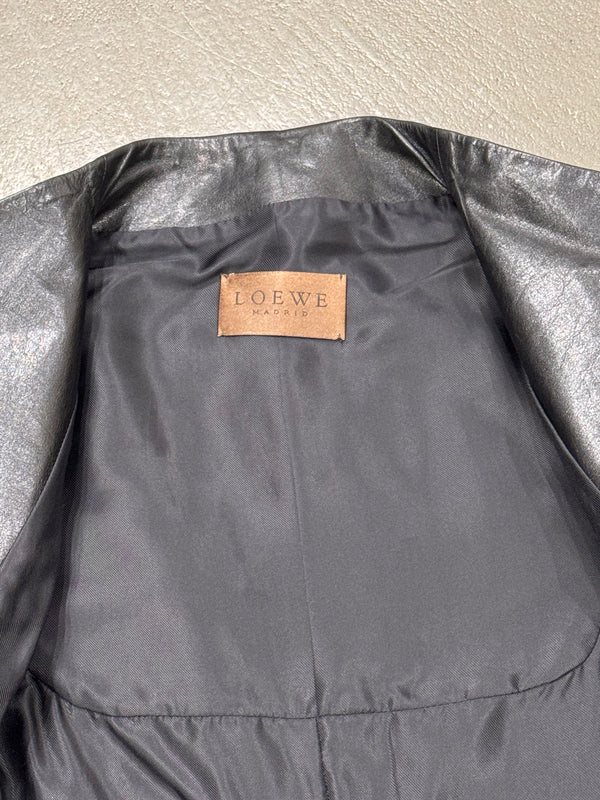2000s Loewe biker leather jacket