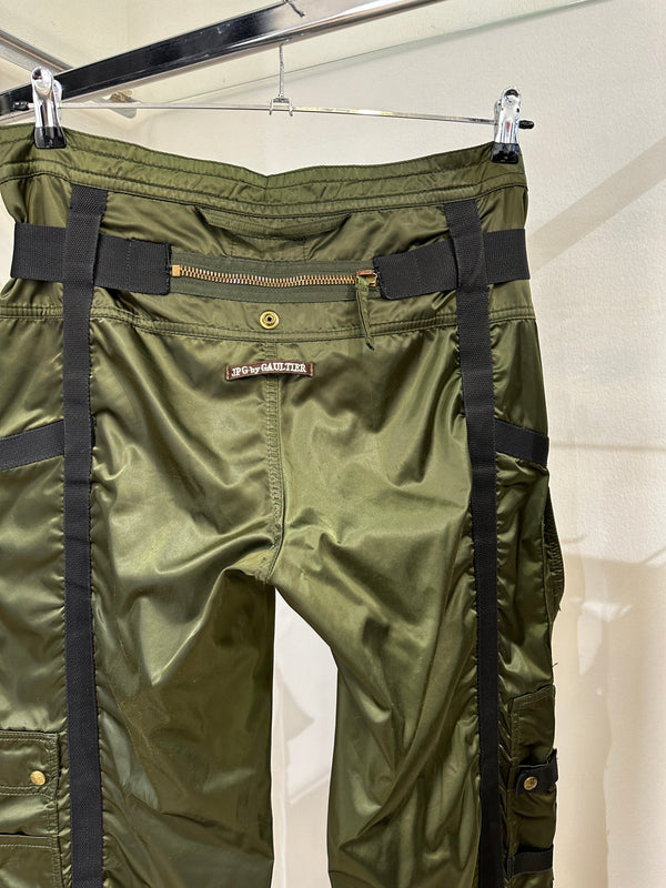 AW2003 Jean Paul Gaultier parachute bondage pants