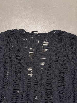 A/W2013 Saint Laurent by Hedi Slimane distressed knit
