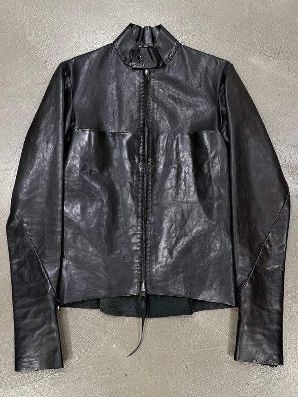 Maurizio Amedei MA+ scar-stitch horse leather jacket