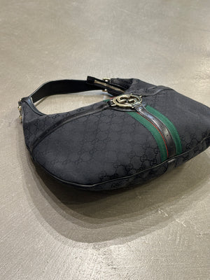 2000s Gucci GG canvas web hobo bag