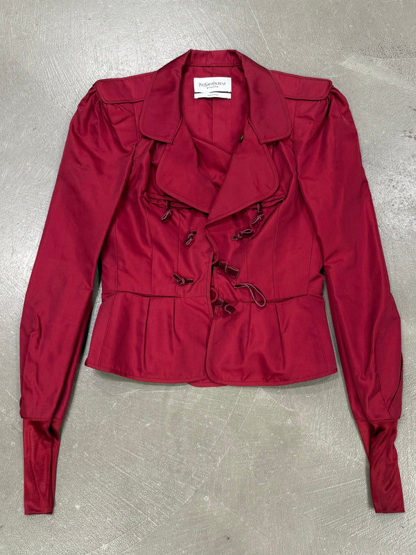 2004 Yves Saint Laurent by Tom Ford runway pagoda silk jacket