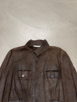 S/S2003 Yves Saint Laurent by Tom Ford runway leather safari jacket
