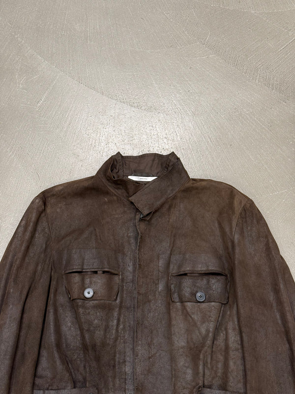 S/S2003 Yves Saint Laurent by Tom Ford runway leather safari jacket