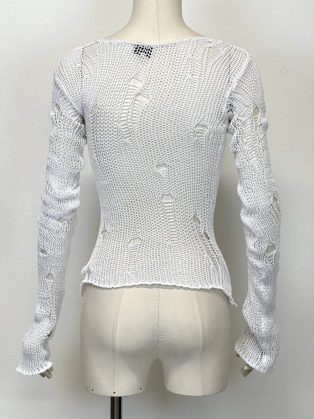 2000s D&G ripped distressed sweater knit