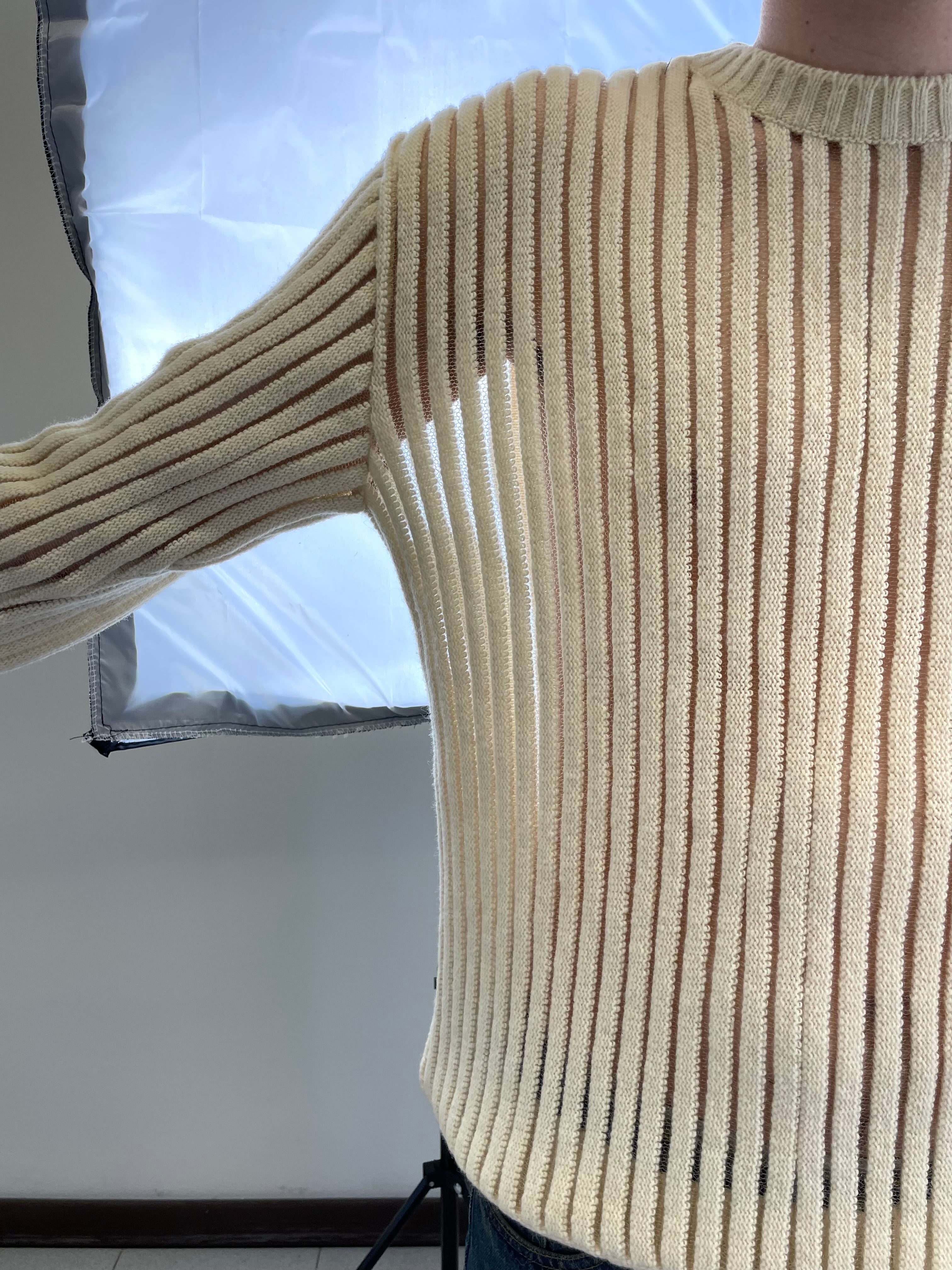 1998 Helmut Lang semi transparent sweater