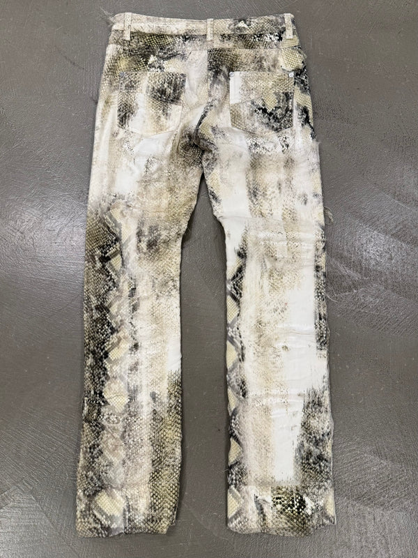 2001 Roberto Cavalli snake skin pants