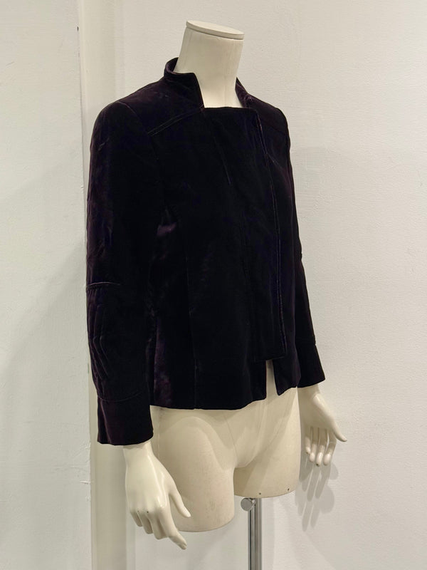 A/W2004 Gucci by Tom Ford paneled velour jacket