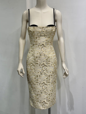 S/S2003 Dolce & Gabbana corset bra bodycon dress