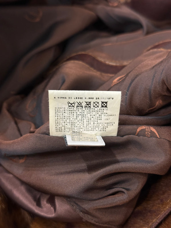 A/W2004 Roberto Cavalli pony hair leather coat