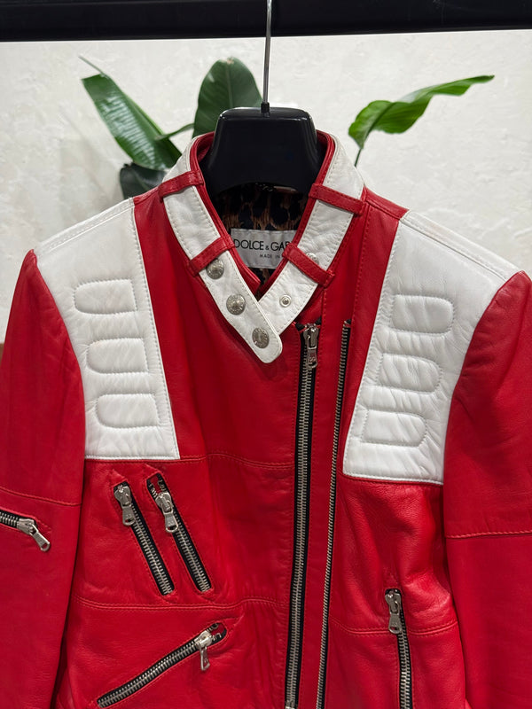 S/S2001 Dolce & Gabbana biker leather jacket