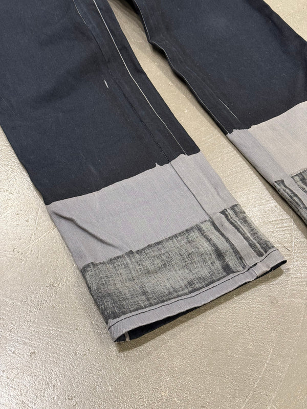 2010s Prada trompe l'oeil print cotton pants