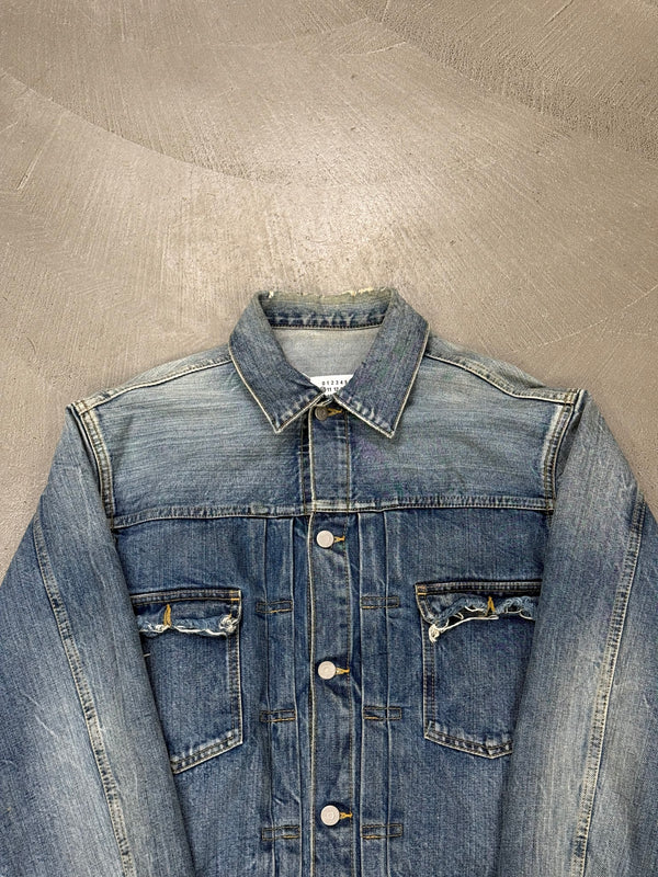 S/S2021 Maison Margiela faded distressed denim jacket