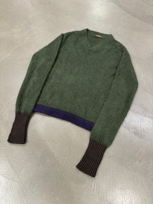 2000s Prada Mohair knit with elongated sleeves