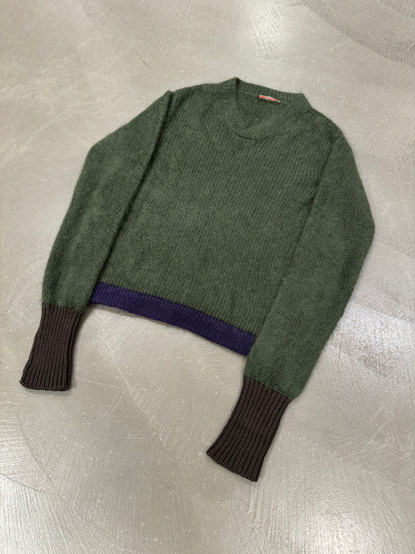 2000s Prada Mohair knit with elongated sleeves