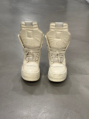 Rick Owens megageobasket leather sneakers