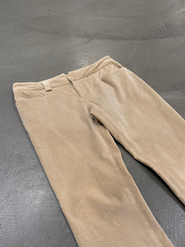 2002 Gucci by Tom Ford flared velvet pants