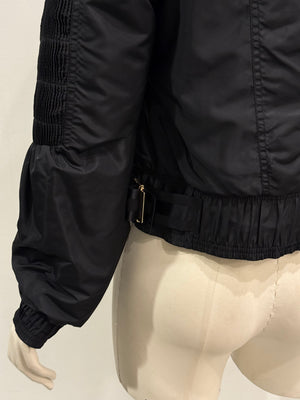 2004 Gucci by Tom Ford technical nylon paneled bomber jacket