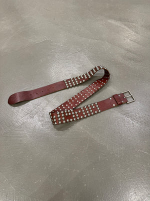 2000s Maison Margiela rare oversize studded heavy belt