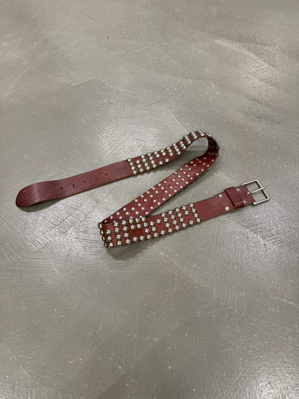 2000s Maison Margiela rare oversize studded heavy belt