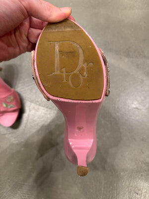Christian Dior by John Galliano flowers logo sandals