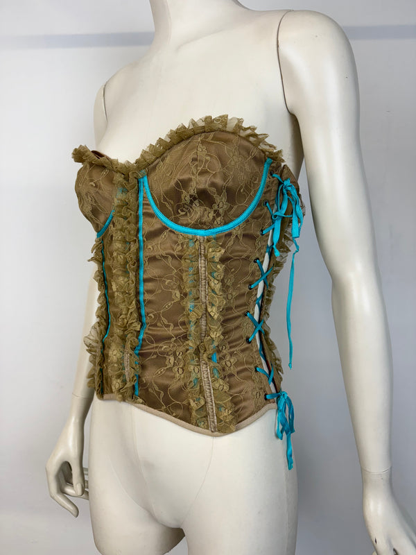 S/S 2002 Dolce & Gabbana runway Lace-Up Corset Top