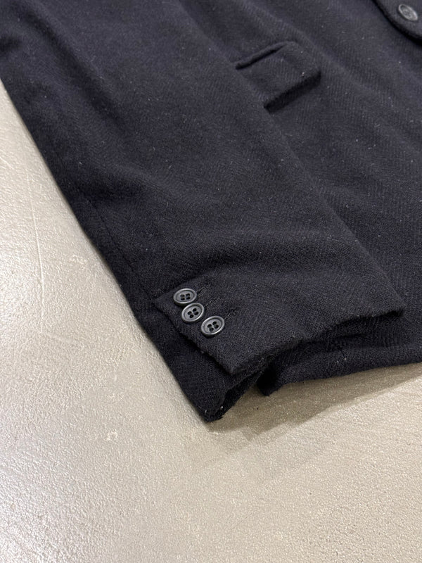 2023 Comme des Garçons cut-out open shoulders buckel blazer