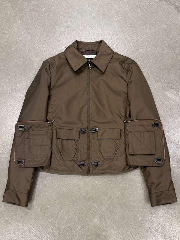 1999 Miu Miu hidden pocket nylon jacket