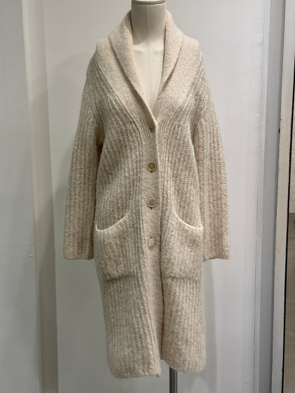 2000s Maison Margiela long wool cardigan
