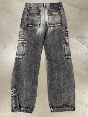 2000s Dolce & Gabbana heavy cotton faded cargo pants