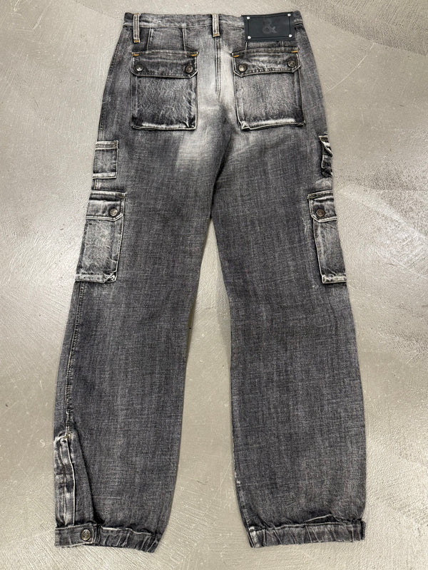 2000s Dolce & Gabbana heavy cotton faded cargo pants