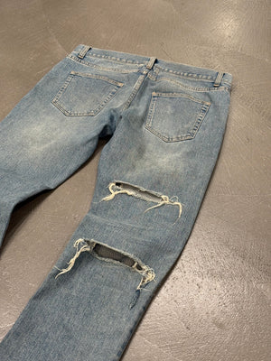 2014 Saint Laurent by Hedi Slimane crush denim slim jeans