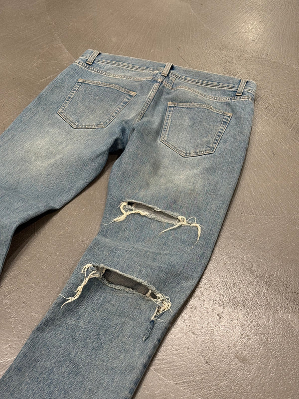 2014 Saint Laurent by Hedi Slimane crush denim slim jeans