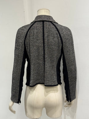 2000s Gianfranco Ferré paneled tweed jacket