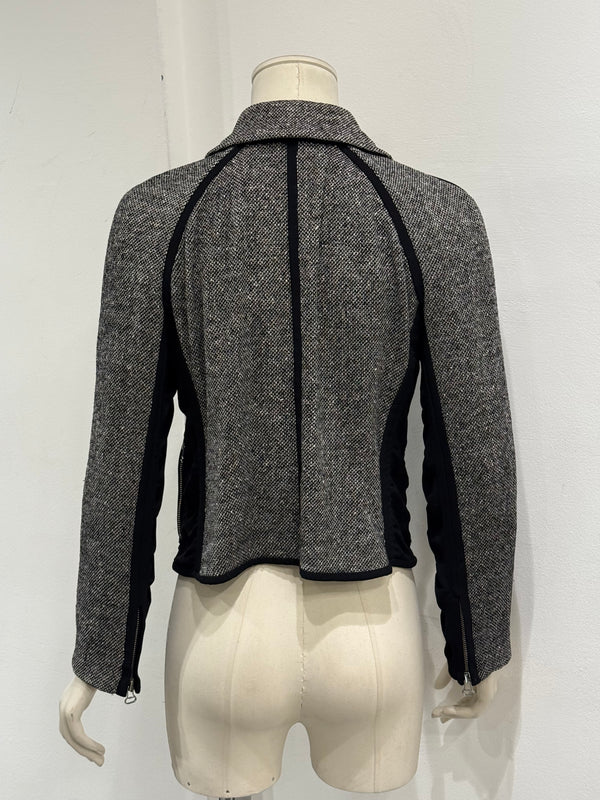 2000s Gianfranco Ferré paneled tweed jacket