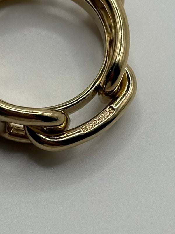 Hermes chain scarf ring